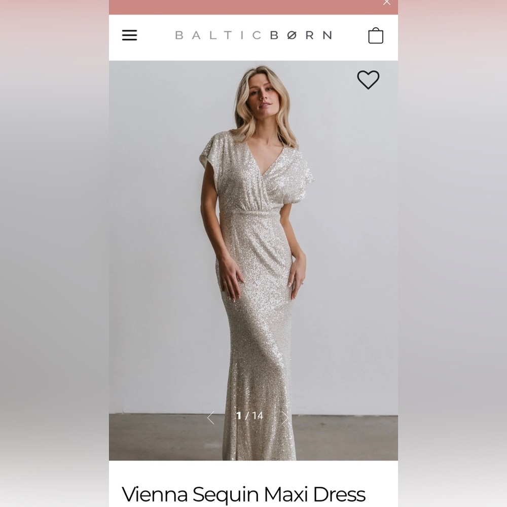 Baltic Born - Vienna Sequin Maxi Dress Size Medium